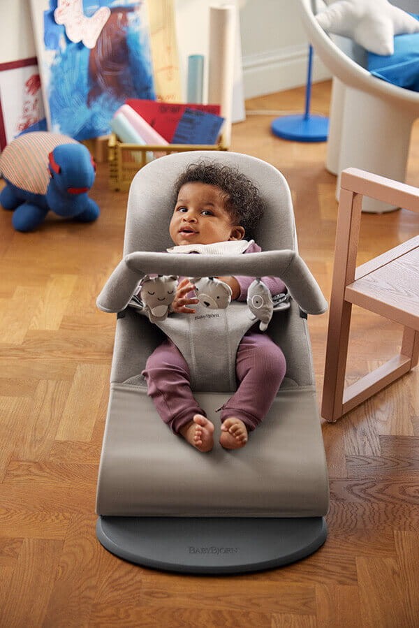 BABYBJORN - leżaczek BLISS 3D Jersey, Piaskowoszary