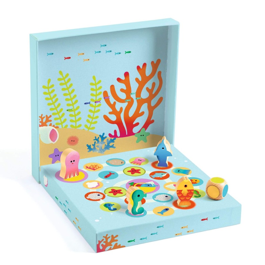 Zestaw 4 gier LUDO SEA / Djeco