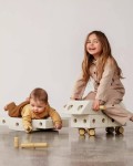 Explorer set - Kreatywne klocki rozwijające motorykę dużą: Sand Grey, Honey Yellow 8w1 / MODU