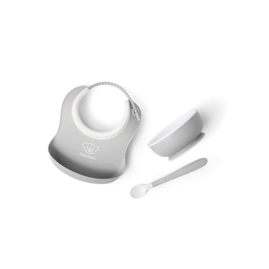 Zestaw do karmienia 3 szt. - Light Grey / BabyBjorn