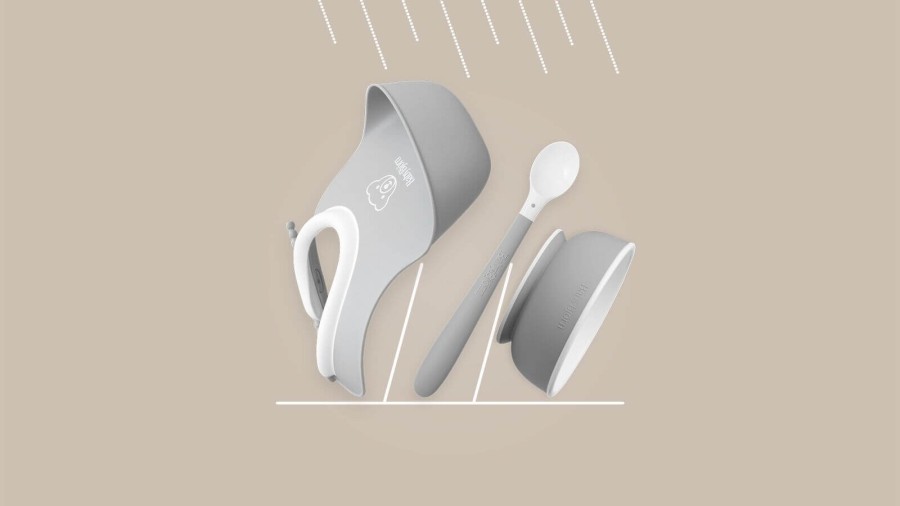 Zestaw do karmienia 3 szt. - Light Grey / BabyBjorn