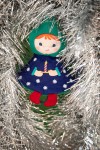 Przytulanka bombka dwustronna elf - choinka niebieska / Lililputiens