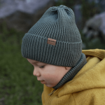 Czapka zimowa merino WINTER OLIVE / Patulove