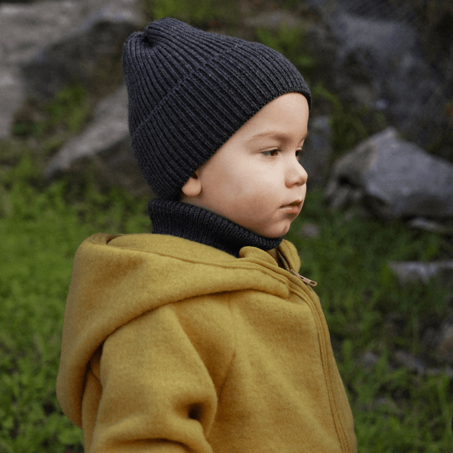 Komin z golfem merino WINTER GRAPHITE / Patulove