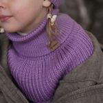 Komin z golfem merino WINTER LILAC / Patulove