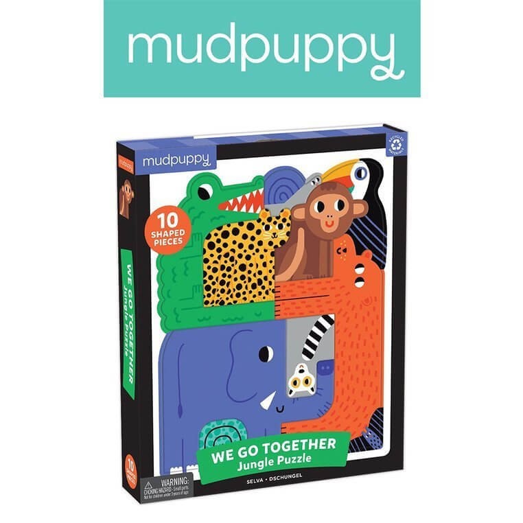 Puzzle układanka Wszyscy razem Dżungla 10 elementów 3+ / Mudpuppy