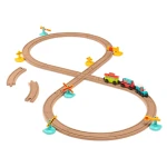 All Aboard – kolejka z torami i znakami 29 el., magnetyczne wagony 2+ / Battat