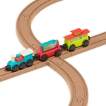 All Aboard – kolejka z torami i znakami 29 el., magnetyczne wagony 2+ / Battat