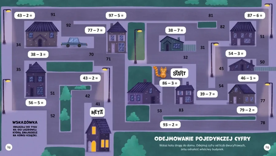 Niesamowite labirynty matematyczne. Dodawanie i odejmowanie / Wydawnictwo Nasza Księgarnia