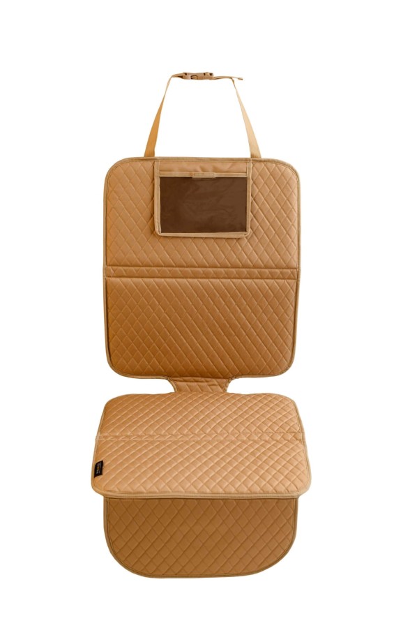 Mata ochronna pod fotelik samochodowy - Diamond Beige / We Are One.