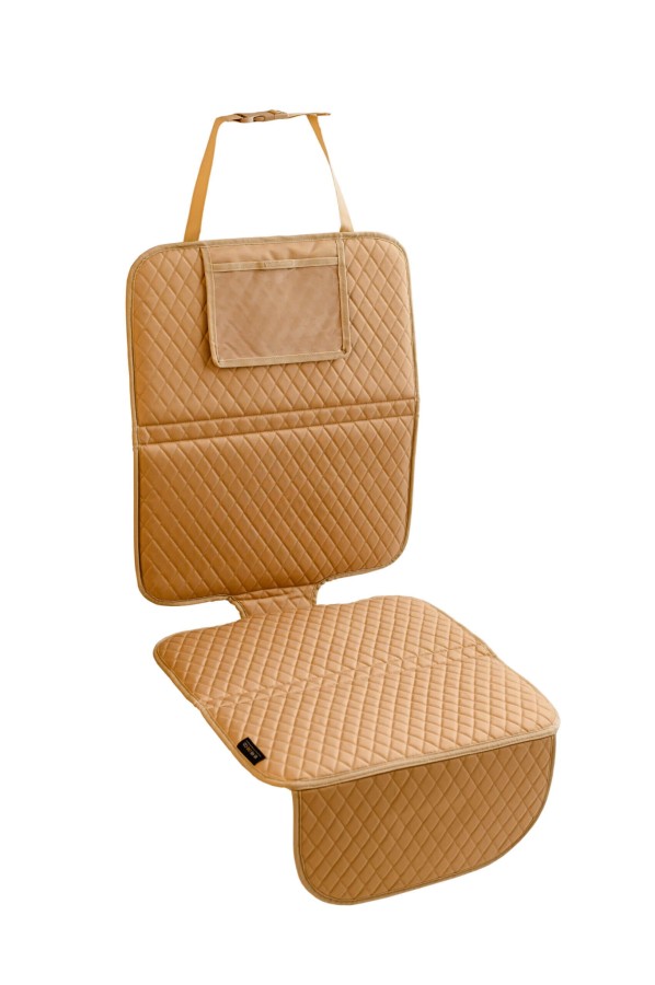 Mata ochronna pod fotelik samochodowy - Diamond Beige / We Are One.