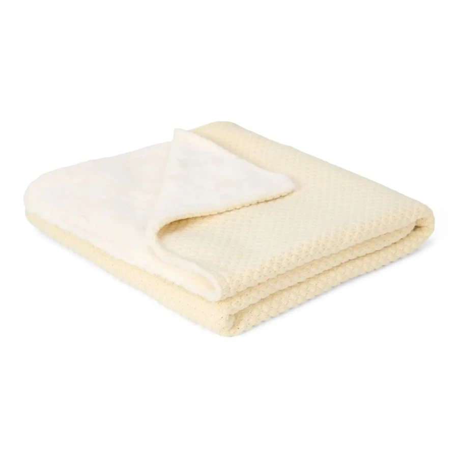 Ocieplany kocyk 100 x 70cm Pure Soft White / Little Dutch