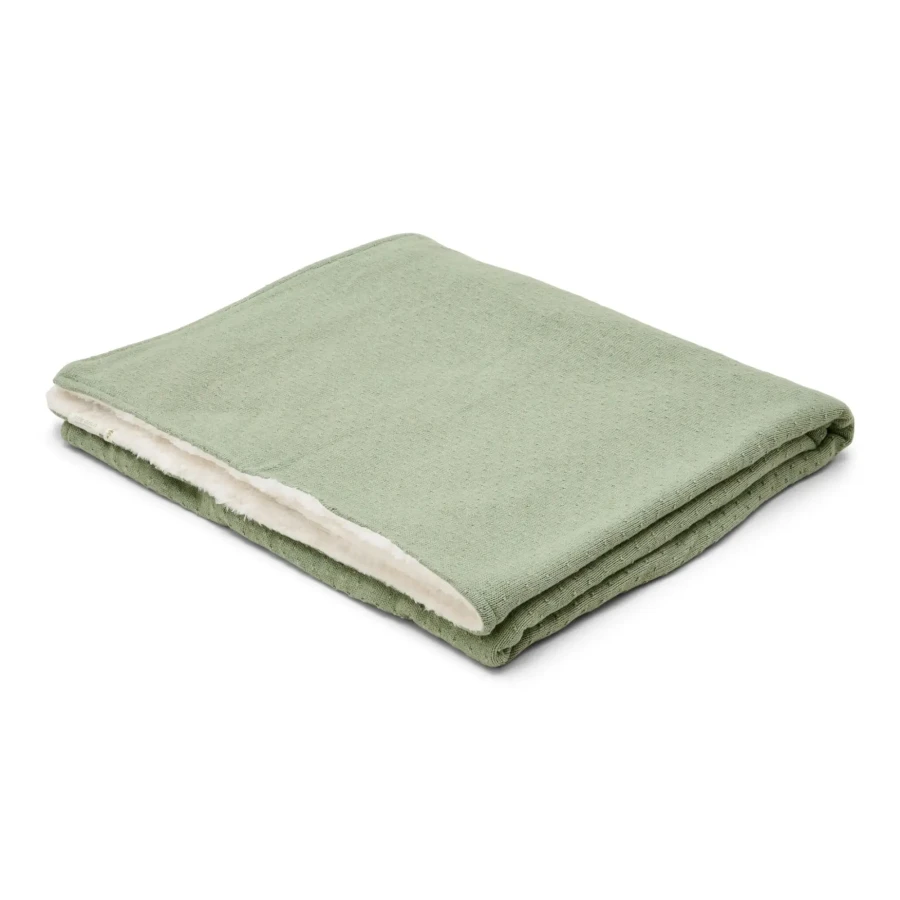 Ocieplany kocyk 100 x 70cm Pure Sage / Little Dutch