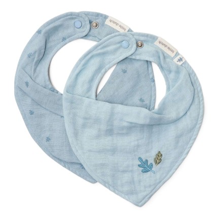 Apaszko-bandanka muślinowa zestaw 2 szt. Pure Denim Blue / Little Dutch