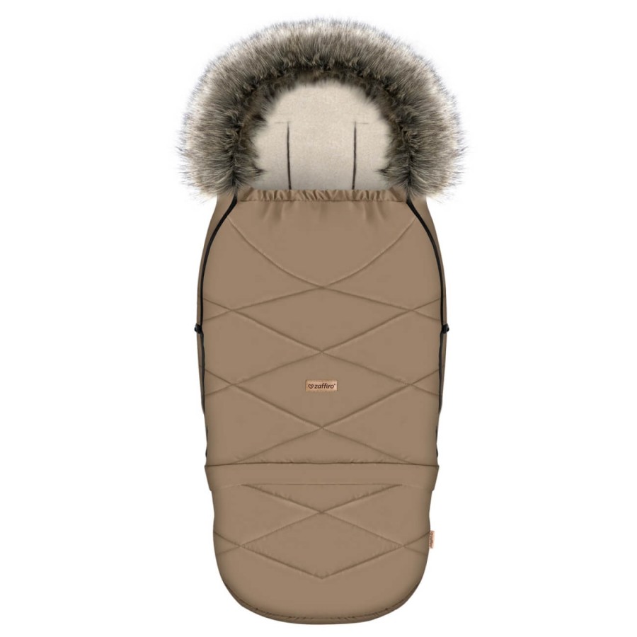 Regulowany śpiwór z torbą GrowUP Aspen 0-36m latte / Zaffiro