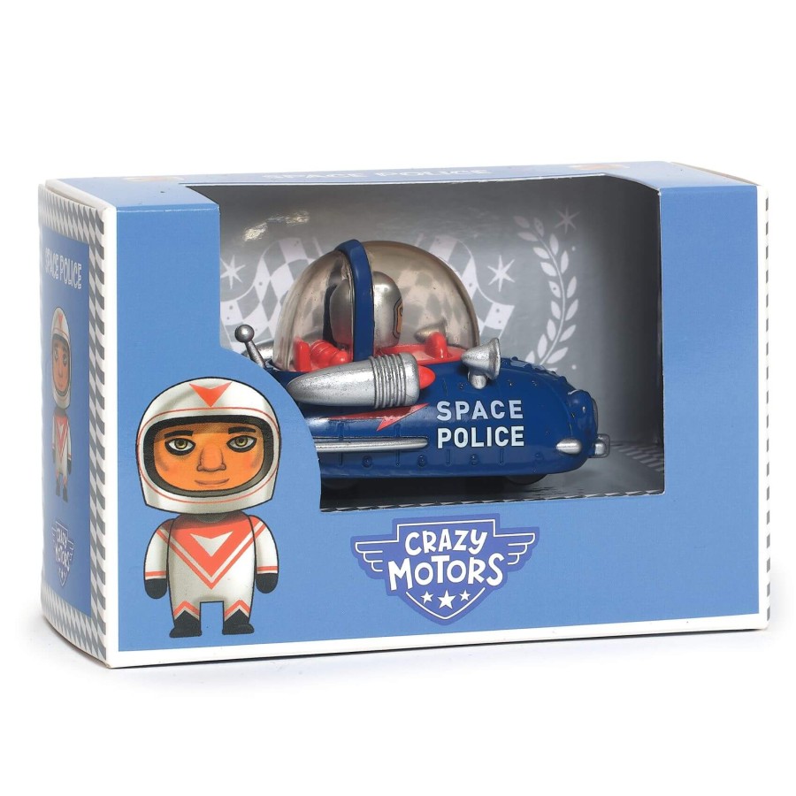 Autko CRAZY MOTORS - SPACE POLICE / Djeco
