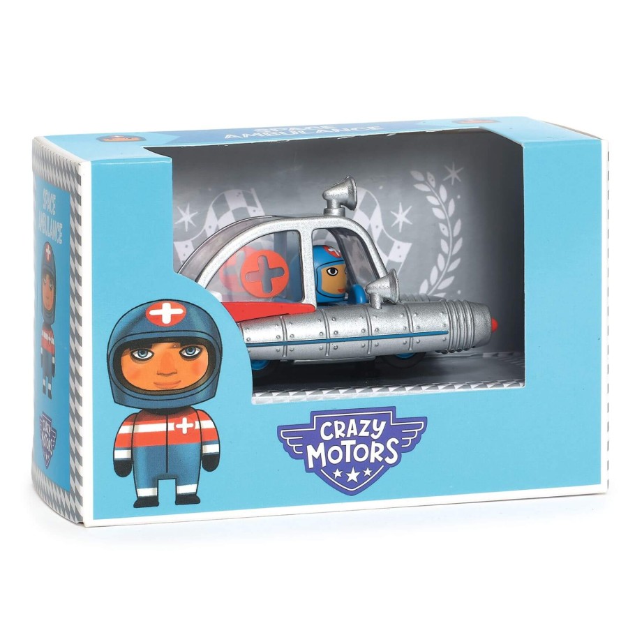 Autko CRAZY MOTORS - SPACE AMBULANCE / Djeco