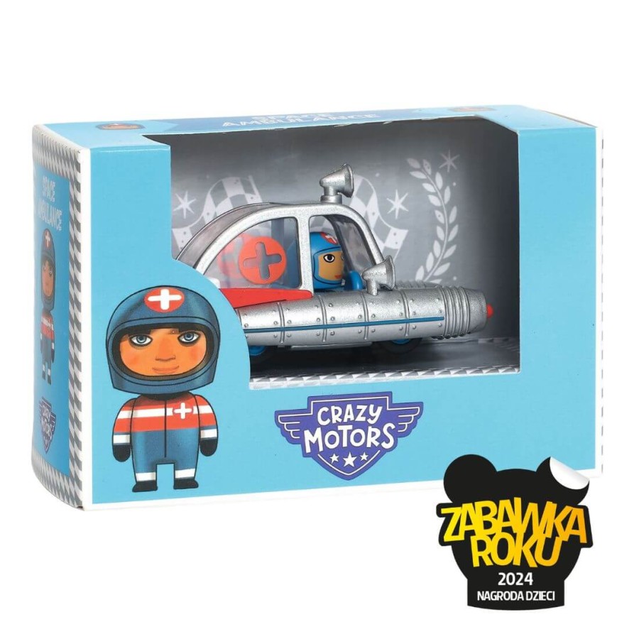 Autko CRAZY MOTORS - SPACE AMBULANCE / Djeco