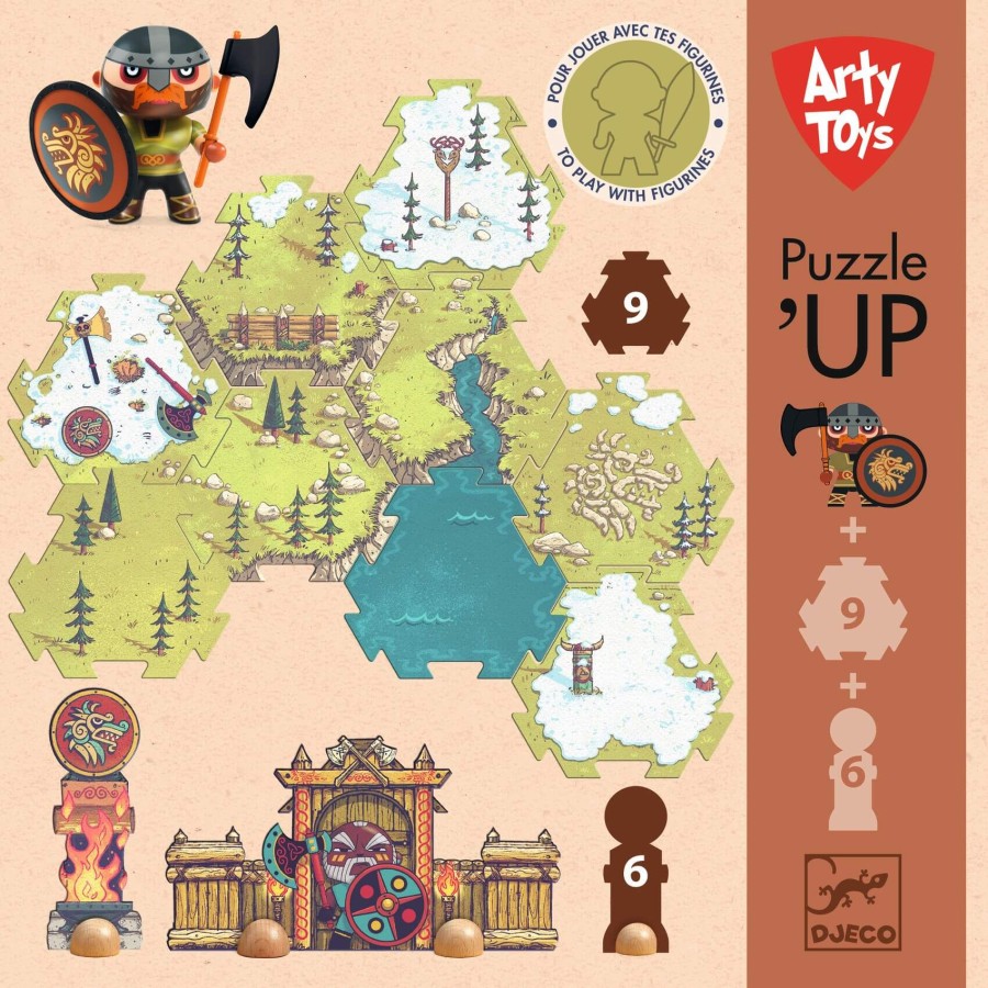 Puzzle tekturowe Arty toys - BARBARIOUS / Djeco