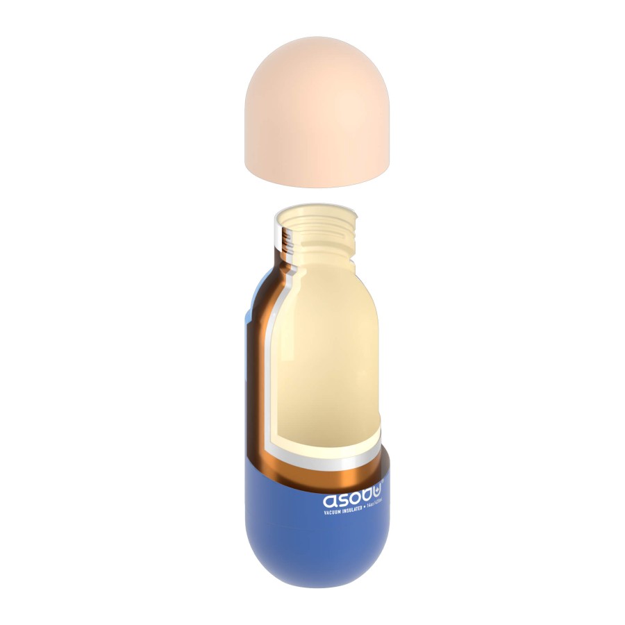 Butelka termiczna Orb, 420 ml - pastelowy niebieski / Asobu