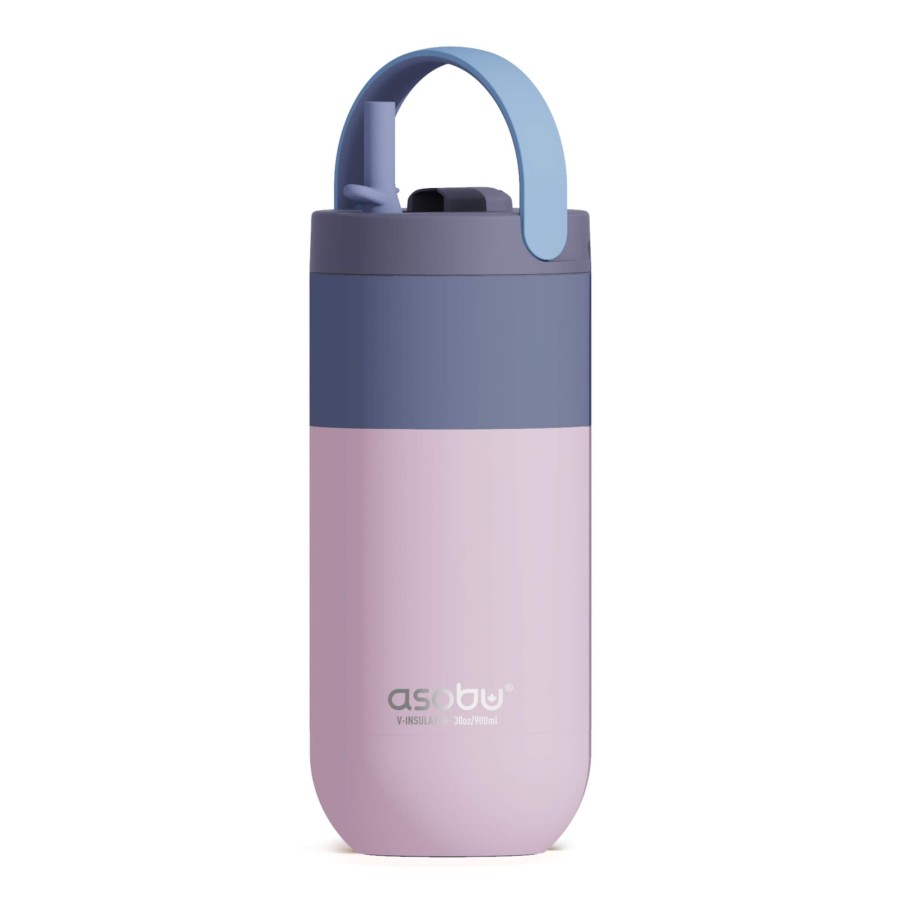 Butelka termiczna Orbit, 900 ml - pastelowy różowy / Asobu
