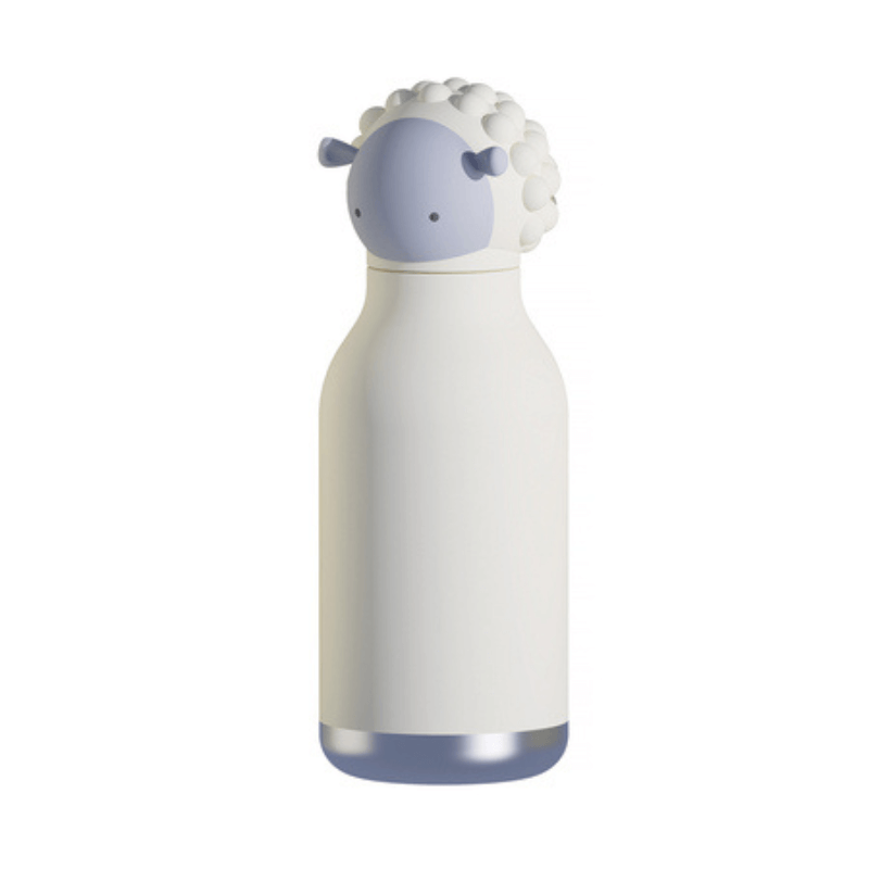 Butelka termiczna ze słomką Bestie, 460 ml - Owca / Asobu