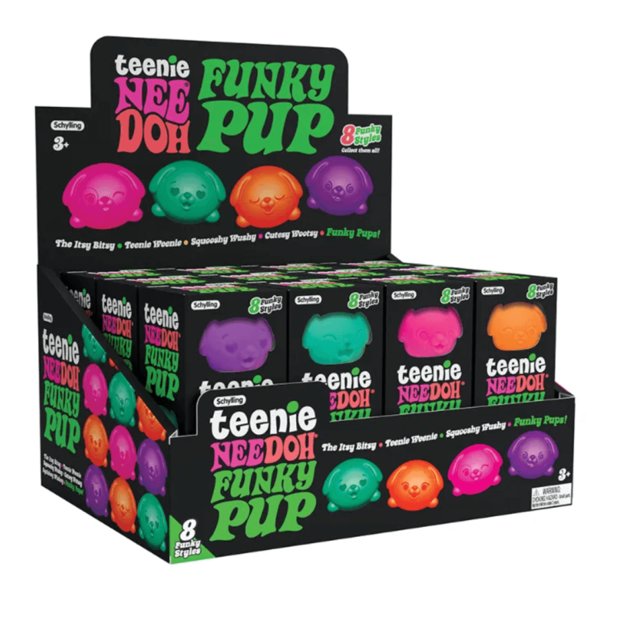 Gniotek sensoryczny Teenie Needoh Funky Pups 3szt. mix kolorów / Schylling