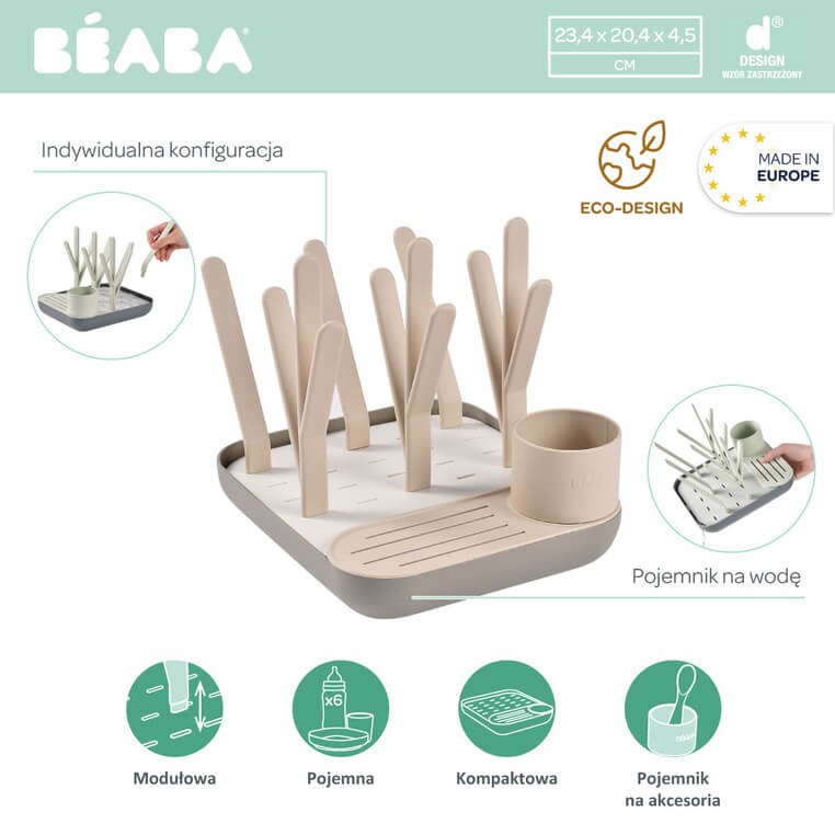 Suszarka do naczyń - clay, gazelle / Beaba