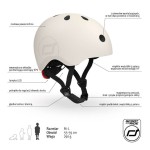 Kask M-L starszych dzieci i nastolatków Ash / Scoot&Ride