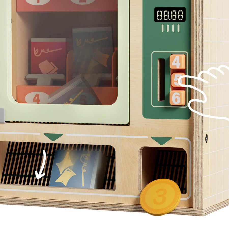 Drewniany automat sprzedający Shop&Go 36m+ / TOPBRIGHT