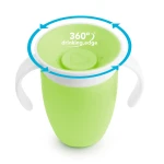 Kubek treningowy z uchwytami Miracle 360°, 207ml - zielony / Munchkin