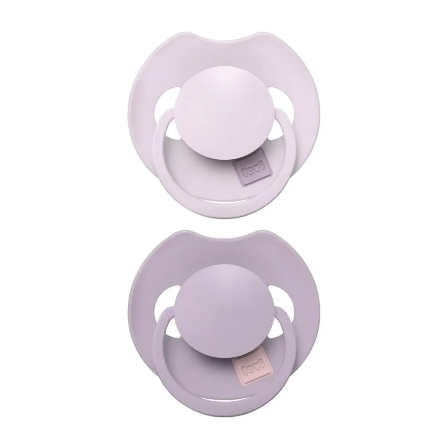 Smoczek silikonowy dynamiczny LOVI Prime, 2szt. - Lilac, Violet / Lovi