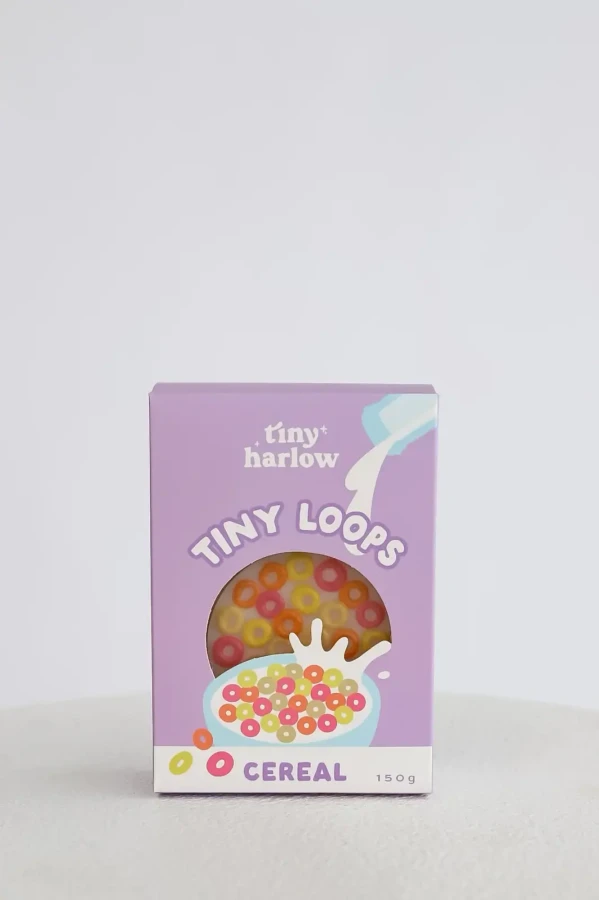 Zestaw Tiny Tummies Magiczna miseczka i łyżeczka, Płatki śniadaniowe / Tiny Harlow