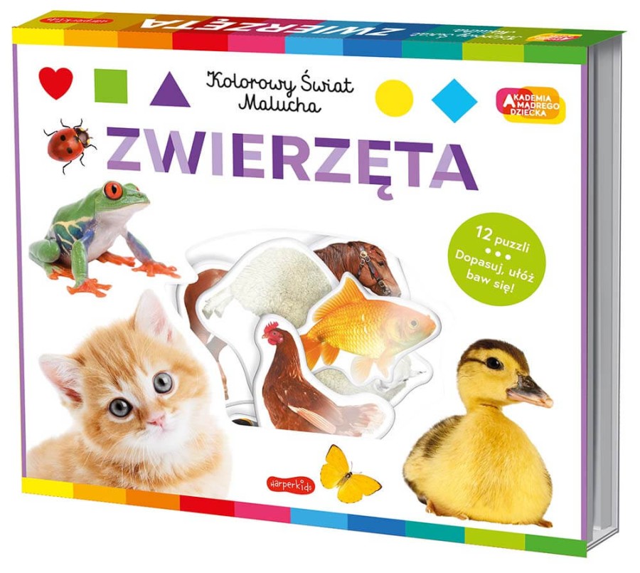 Zwierzęta. Akademia mądrego dziecka. Kolorowy świat malucha / HarperCollins