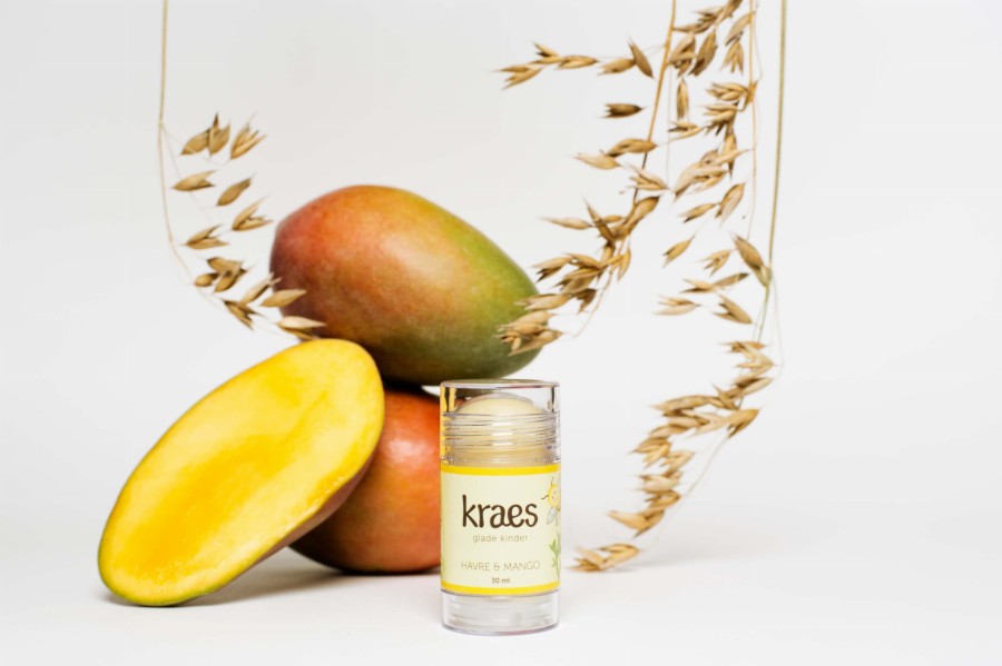 Naturalny sztyft ochronny do twarzy i ust Owies & Mango / Kraes