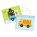 Magnetyczne puzzle Inzebox POJAZDY / Djeco