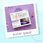Wkład do słoików, figurki, brokaty i barwniki Fun Fillers - Space / Glo Pals