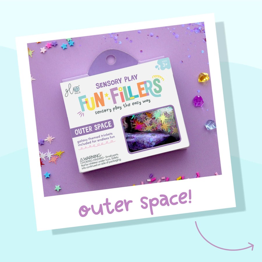 Wkład do słoików, figurki, brokaty i barwniki Fun Fillers - Space / Glo Pals