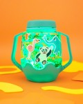 Zestaw sensoryczny DIY, świecący słoik z brokatami i figurkami Fun Fillers + naklejki gratis - ZOO / Glo Pals