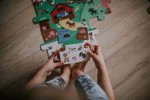 Puzzle obserwacyjne w walizce Farma 24 elementy 3+ / Janod