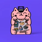 Odlotowe winylowe naklejki - BIG KITTY / OMY
