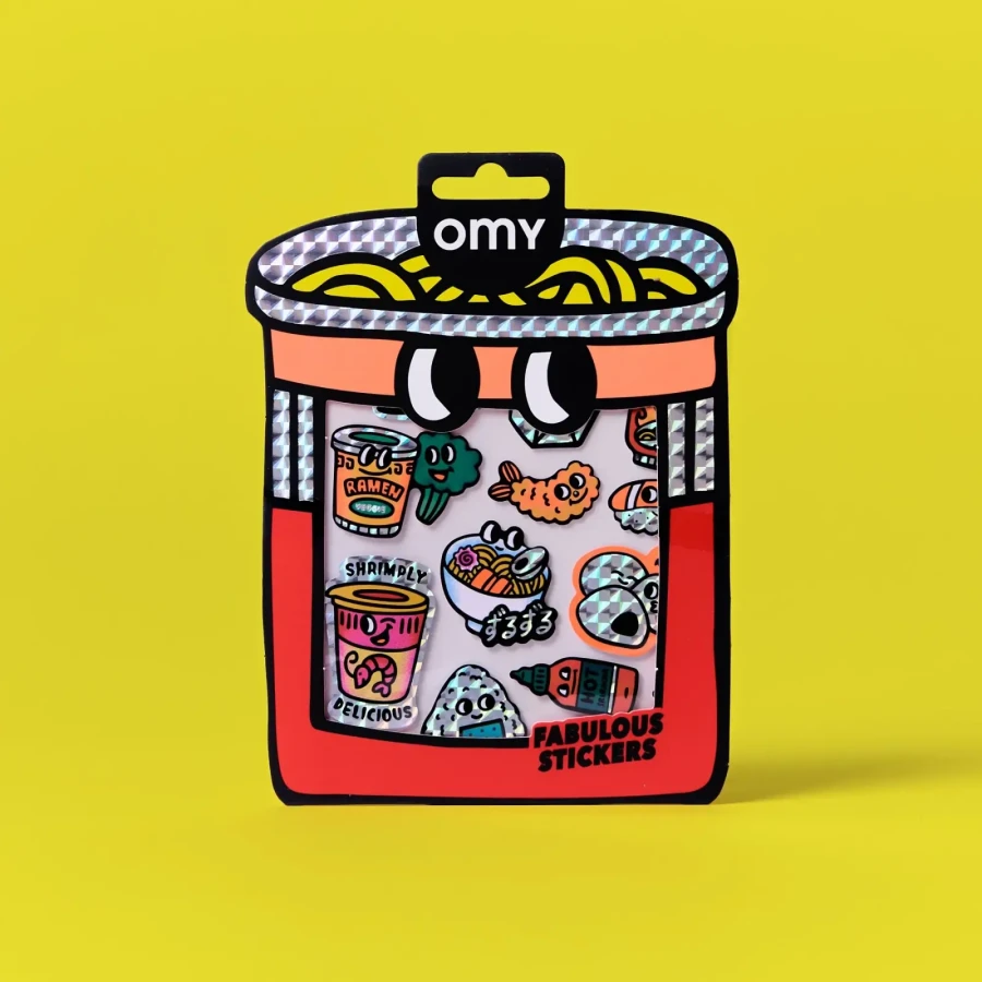 Odlotowe winylowe naklejki - BIG NUDDLE / OMY