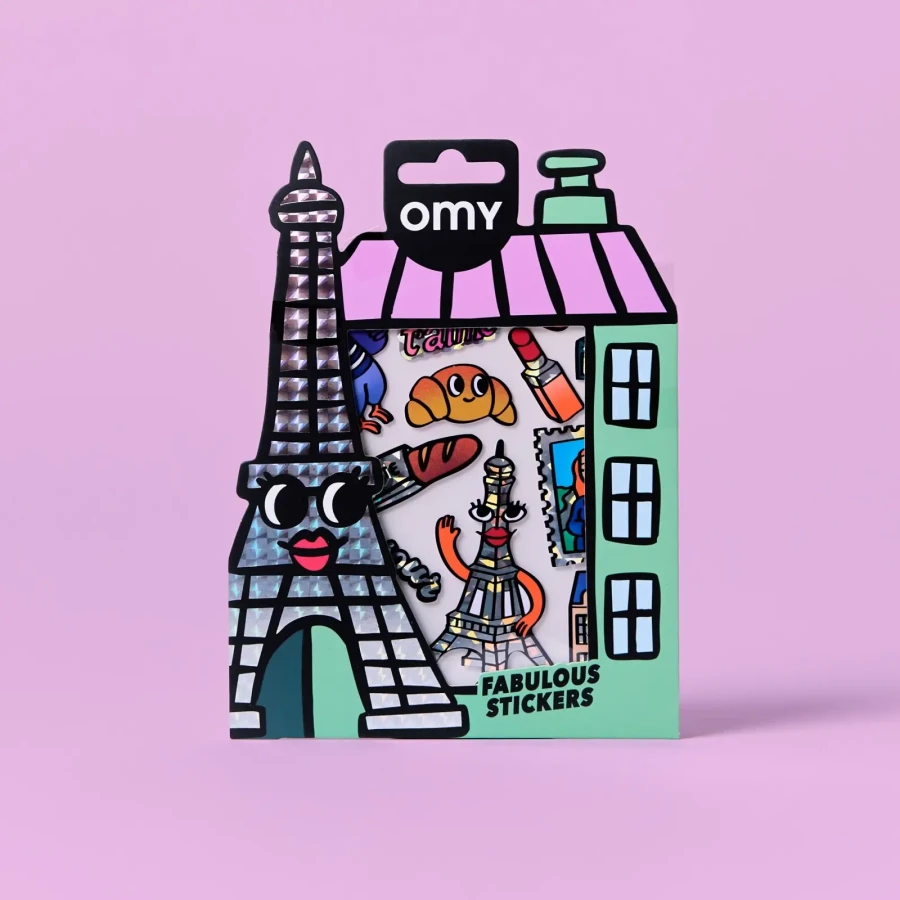 Odlotowe winylowe naklejki - BIG PARYŻ / OMY