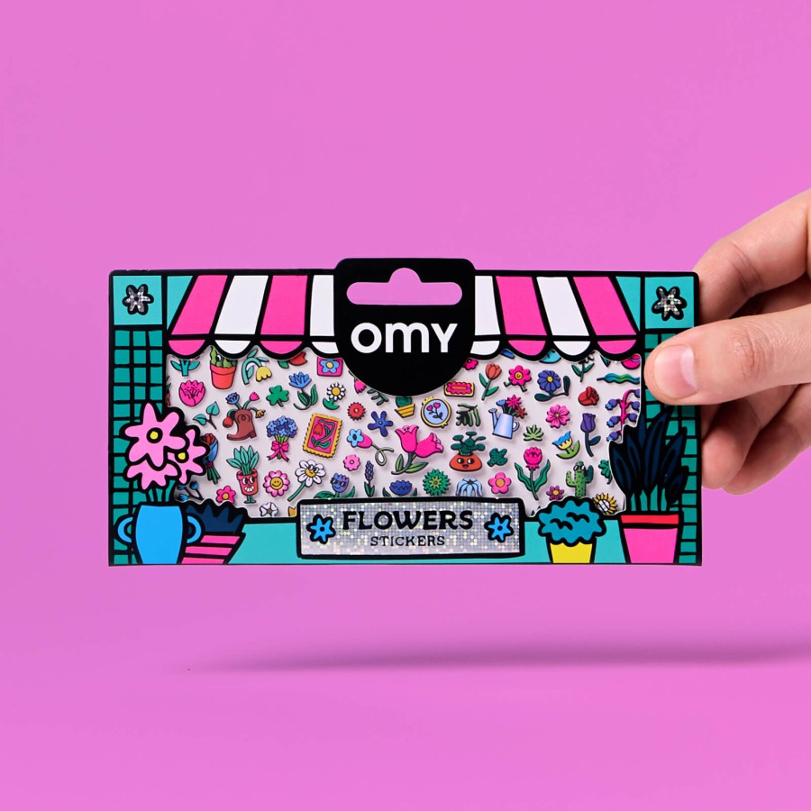 Odlotowe winylowe naklejki - BOUTIQUE KWIACIARNIA / OMY