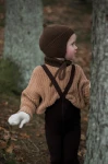 Rajstopki wełniane bez stópek Footless - Espresso Brown / Silly Silas