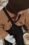 Rajstopki wełniane bez stópek Footless - Espresso Brown / Silly Silas