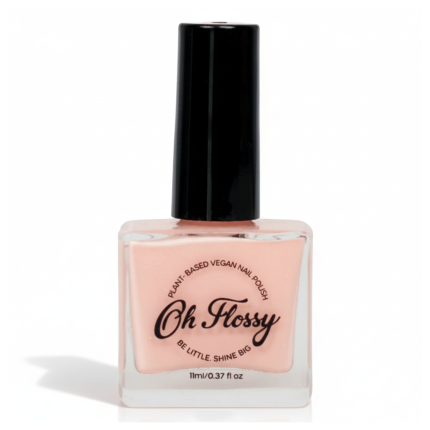 Lakier do paznokci Peach, 12 ml, bio brokat, roślinna formuła / Oh Flossy