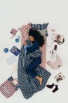Komplet pościeli bawełnianej - STRIPES BLUE / La Millou