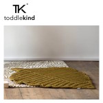 Mata do zabawy z bawełny organicznej w kształcie liścia - Sand Castle / Toddlekind