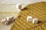 Mata do zabawy z bawełny organicznej w kształcie liścia - Sand Castle / Toddlekind